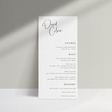 Black Peak // Personalised Dinner Menu