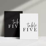 Black Peak // Table Numbers