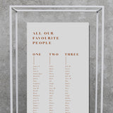 Burke // Seating Plan