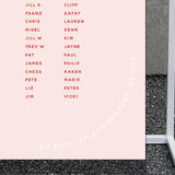 Ruby // Seating Plan