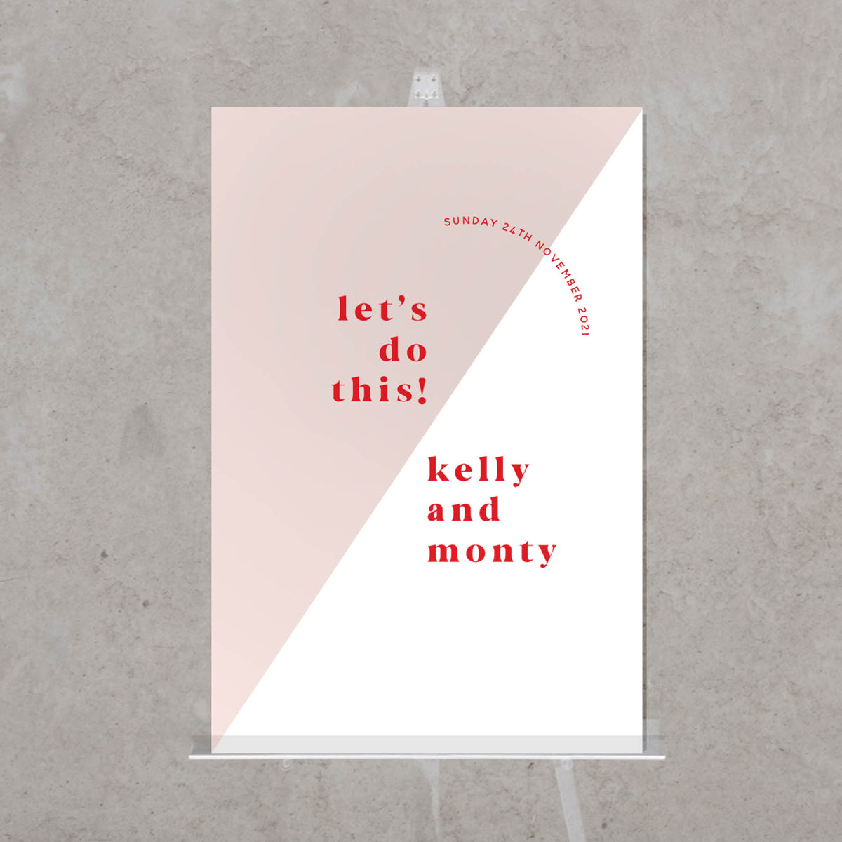 Ruby // Welcome Sign – Pop Creative Weddings + Events